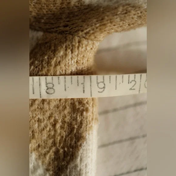 Vero Moda Tan and Cream Argyle Sweater - Picture 5 of 7